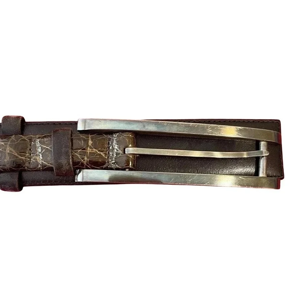 Jeweler‎ Matthew Feldman Timeless Belt Vintage Thin Leather Designer Buckle Art